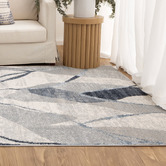 Lifestyle Floors Grey Bevara Contemporary Rug