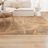 Lifestyle Floors Gold Dalila Paintbrush Rug