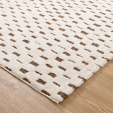 Lifestyle Floors Brown &amp; Cream Bass Squares Runner