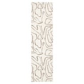 Lifestyle Floors Cream &amp; Brown Kezia Modern Lines Runner