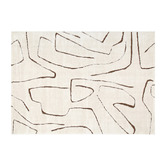 Lifestyle Floors Cream &amp; Brown Kezia Modern Lines Rug