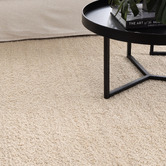 Lifestyle Floors Oatmeal Harmony Hand-Woven Boucle Wool Rug