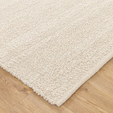 Lifestyle Floors Ivory Harmony Hand-Woven Boucle Wool Rug