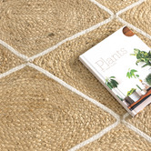 Lifestyle Floors Carthalo Hand-Woven Jute &amp; Cotton Rug