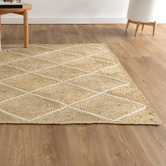 Lifestyle Floors Carthalo Hand-Woven Jute &amp; Cotton Rug