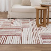 Lifestyle Floors Rust Thorne Contemporary Rug