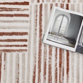 Lifestyle Floors Rust Thorne Contemporary Rug