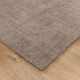 Lifestyle Floors Mocha Kavya Hand-Woven Wool-Blend Rug