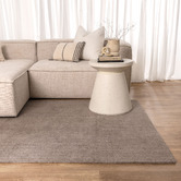 Lifestyle Floors Mocha Kavya Hand-Woven Wool-Blend Rug