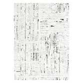 Lifestyle Floors White &amp; Green Velour Machine Washable Rug