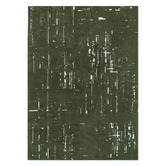 Lifestyle Floors Green Velour Machine Washable Rug