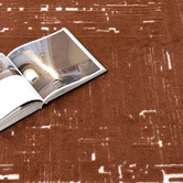 Lifestyle Floors Rust Velour Machine Washable Rug