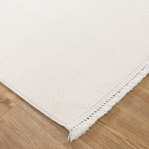 Lifestyle Floors Ivory Sarai Tasselled Rug