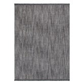 Lifestyle Floors Charcoal Sarai Tasselled Rug