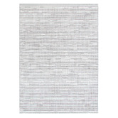Lifestyle Floors Silver &amp; Ivory Sarai Tasselled Rug
