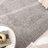 Lifestyle Floors Grey Wilma Medallion Rug