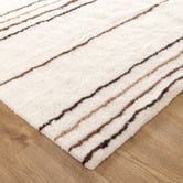 Lifestyle Floors Beige Finley Machine Washable New Zealand Wool Rug