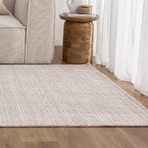 Lifestyle Floors Beige &amp; Ivory Sarai II Tasselled Rug