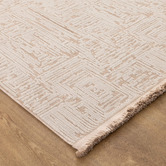 Lifestyle Floors Almond Cream Winona Textured Rug