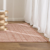 Lifestyle Floors Blush Emma Distressed Textured Rug