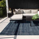 Lifestyle Floors Steel Blue Sienna Indoor/Outdoor Rug