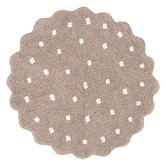 Lifestyle Floors Melissa Scalloped Machine Washable Cotton Round Rug