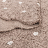 Lifestyle Floors Melissa Scalloped Machine Washable Cotton Round Rug