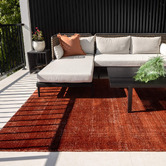 Lifestyle Floors Burnt Terracotta Sienna Indoor/Outdoor Rug
