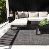 Lifestyle Floors Dark Grey Sienna Indoor/Outdoor Rug