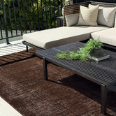 Lifestyle Floors Chocolate Brown Sienna Indoor/Outdoor Rug