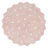 Lifestyle Floors Melissa Scalloped Machine Washable Cotton Round Rug