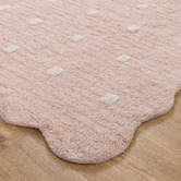 Lifestyle Floors Melissa Scalloped Machine Washable Cotton Rug