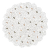 Lifestyle Floors Melissa Scalloped Machine Washable Cotton Round Rug