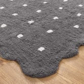 Lifestyle Floors Melissa Scalloped Machine Washable Cotton Rug