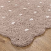 Lifestyle Floors Melissa Scalloped Machine Washable Cotton Rug