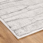 Lifestyle Floors Silver Bedrock Abstract Rug