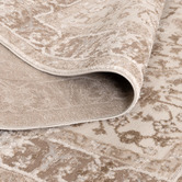 Lifestyle Floors Biscuit Farah Traditional Bordered Rug