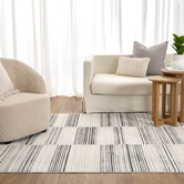 Lifestyle Floors Beige &amp; Black Noah Rug
