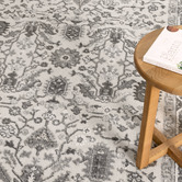 Lifestyle Floors Slate Farah Traditional Bordered Rug