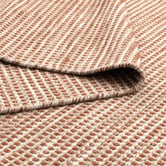 Lifestyle Floors Copper &amp; Beige Skandi Hand-Woven Wool-Blend Rug