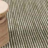 Lifestyle Floors Forest Green Skandi Hand-Woven Wool-Blend Rug