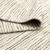Lifestyle Floors Ivory &amp; Forest Green Skandi Hand-Woven Wool-Blend Rug