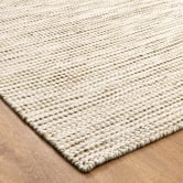 Lifestyle Floors Ivory &amp; Olive Green Skandi Hand-Woven Wool-Blend Rug