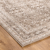 Lifestyle Floors Toffee Yasmin Traditional Bordered Rug
