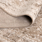 Lifestyle Floors Toffee Yasmin Traditional Bordered Rug