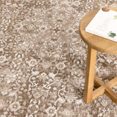 Lifestyle Floors Toffee Yasmin Traditional Bordered Rug