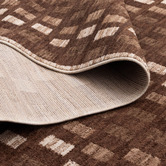 Lifestyle Floors Chocolate Vernon Checkered Rug