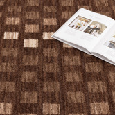 Lifestyle Floors Chocolate Vernon Checkered Rug