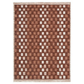 Lifestyle Floors Cinnamon Vernon Checkered Rug