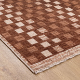 Lifestyle Floors Cinnamon Vernon Checkered Rug